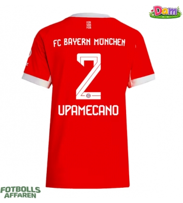 Bayern Munich Dayot Upamecano #2 Hemmatröja Kvinnor 2025-26 Kortärmad
